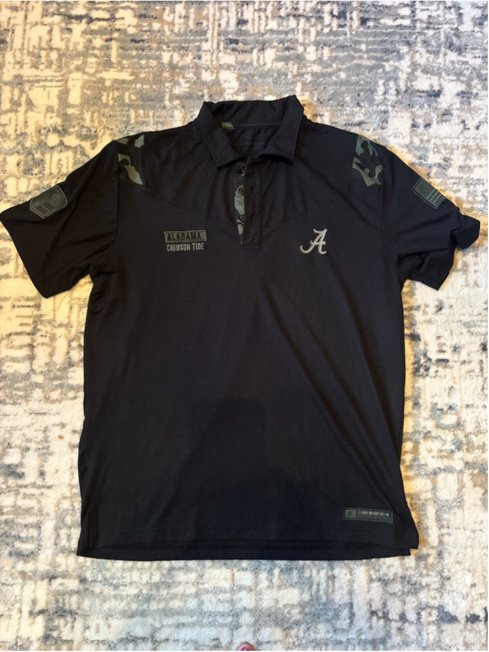 Colosseum OHT Alabama Crimson Tide Men's Black Polo - Size L